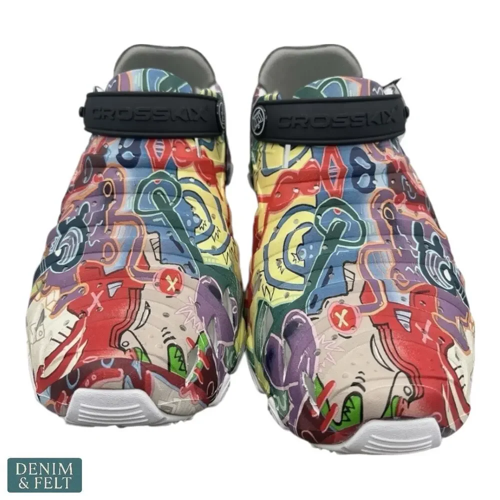 Crosskix 2.0 NYC Graffiti A Water Boat Shoes Unisex Colorful‎ NEW-NIB!!
